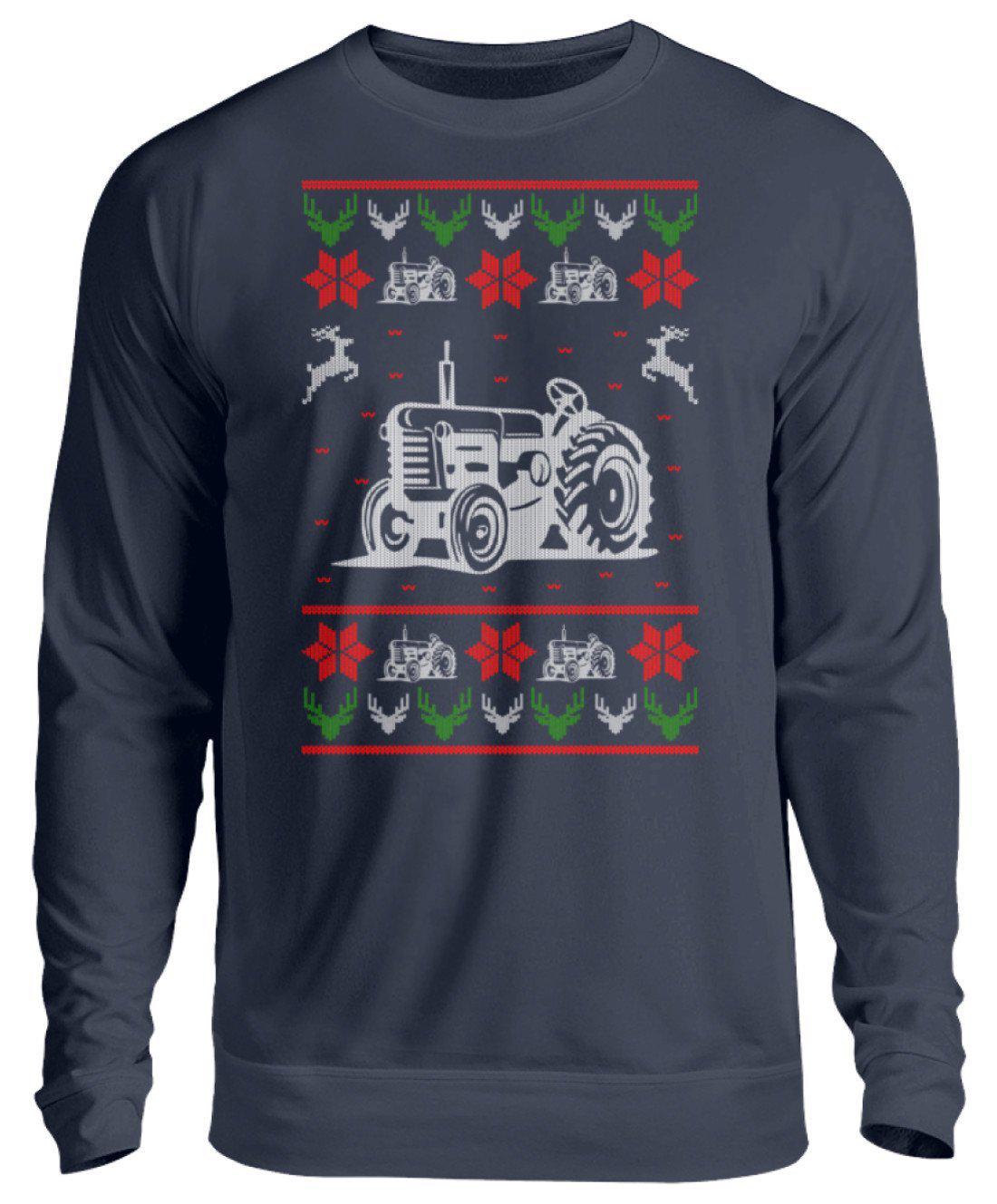 Traktor 2 Ugly Christmas · Unisex Sweatshirt Pullover-Unisex Sweatshirt-Oxford Navy-S-Agrarstarz