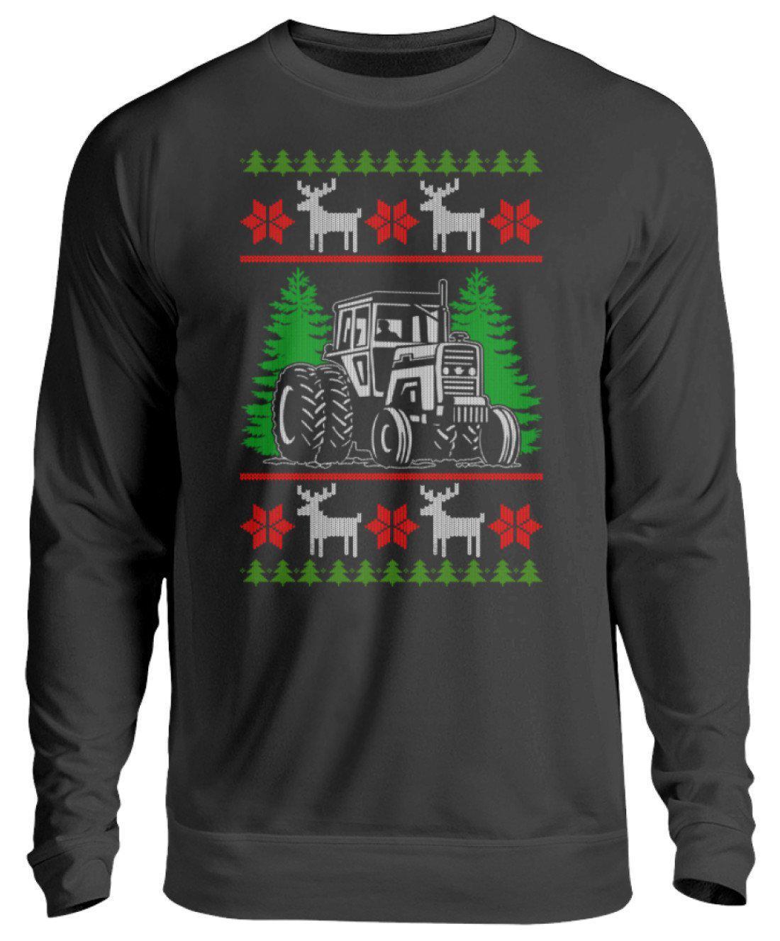 Traktor 3 Ugly Christmas · Unisex Sweatshirt Pullover-Unisex Sweatshirt-Jet Black-S-Agrarstarz