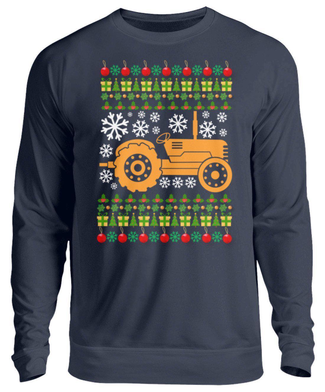 Traktor 5 Ugly Christmas · Unisex Sweatshirt Pullover-Unisex Sweatshirt-Oxford Navy-S-Agrarstarz