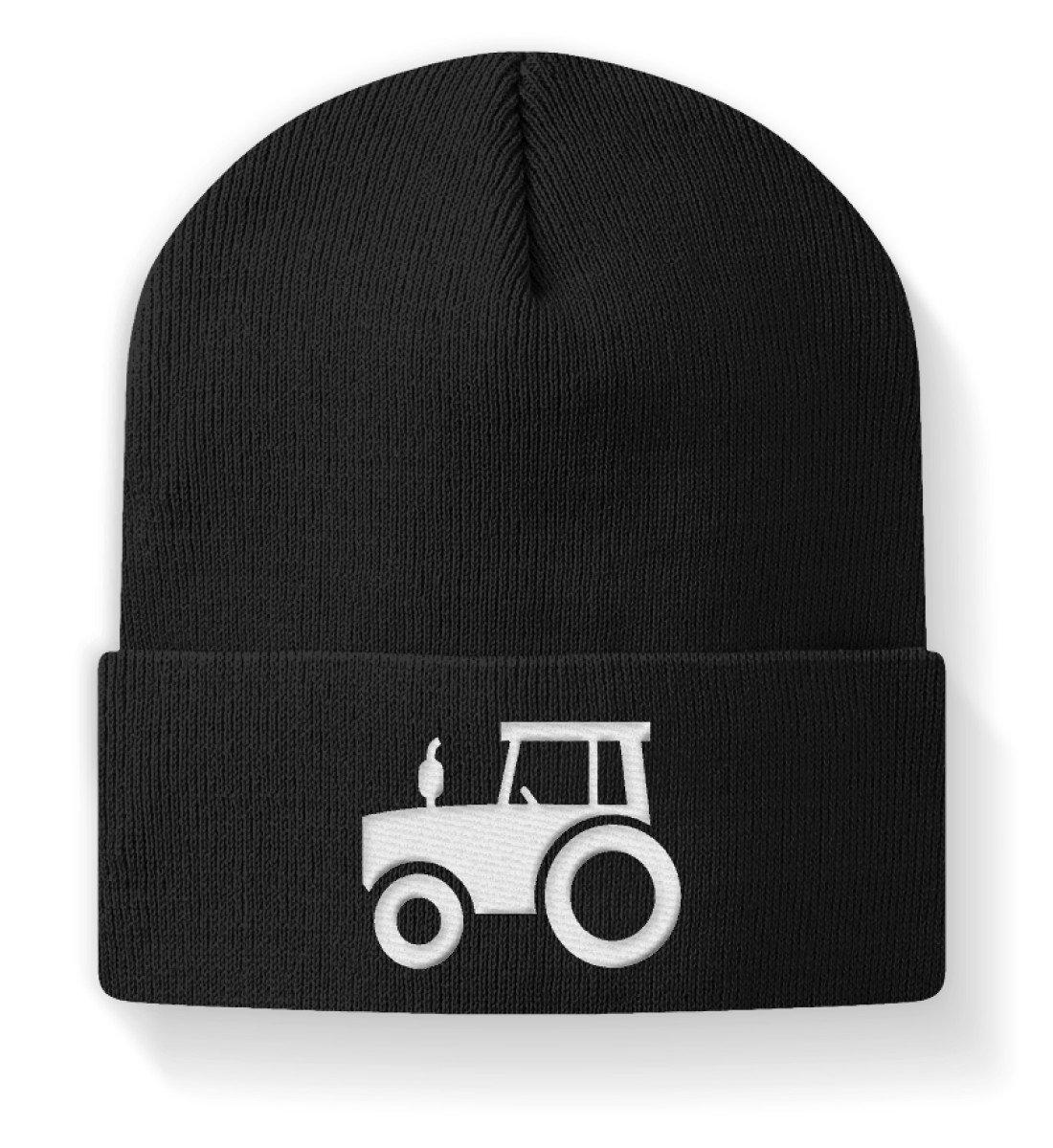 Traktor · Beanie Mütze-Beanie mit Stick-Black-M-Agrarstarz