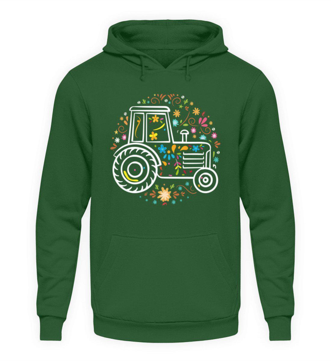 Traktor Colorful · Unisex Kapuzenpullover Hoodie-Unisex Hoodie-Bottle Green-S-Agrarstarz