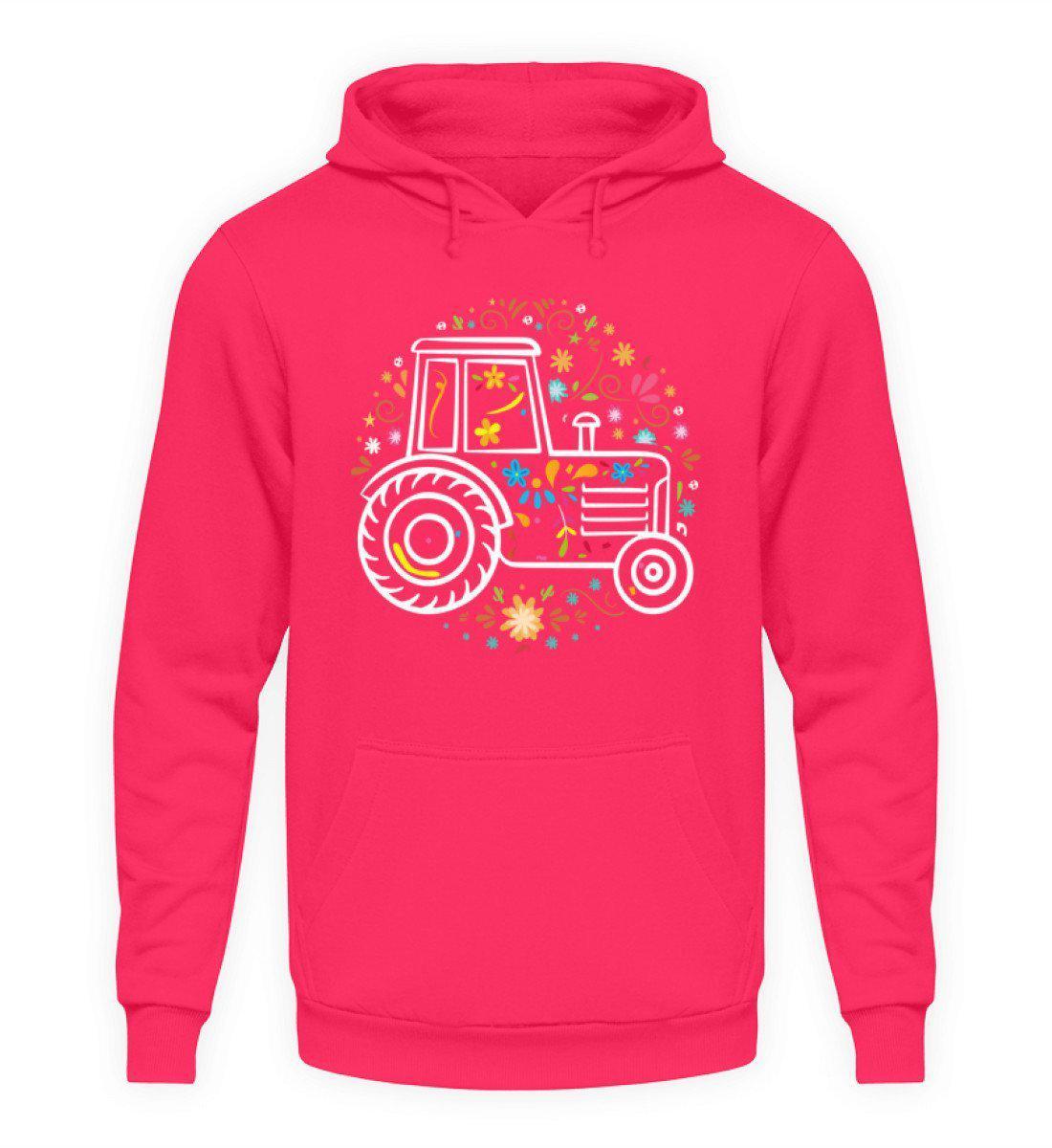 Traktor Colorful · Unisex Kapuzenpullover Hoodie-Unisex Hoodie-Hot Pink-S-Agrarstarz