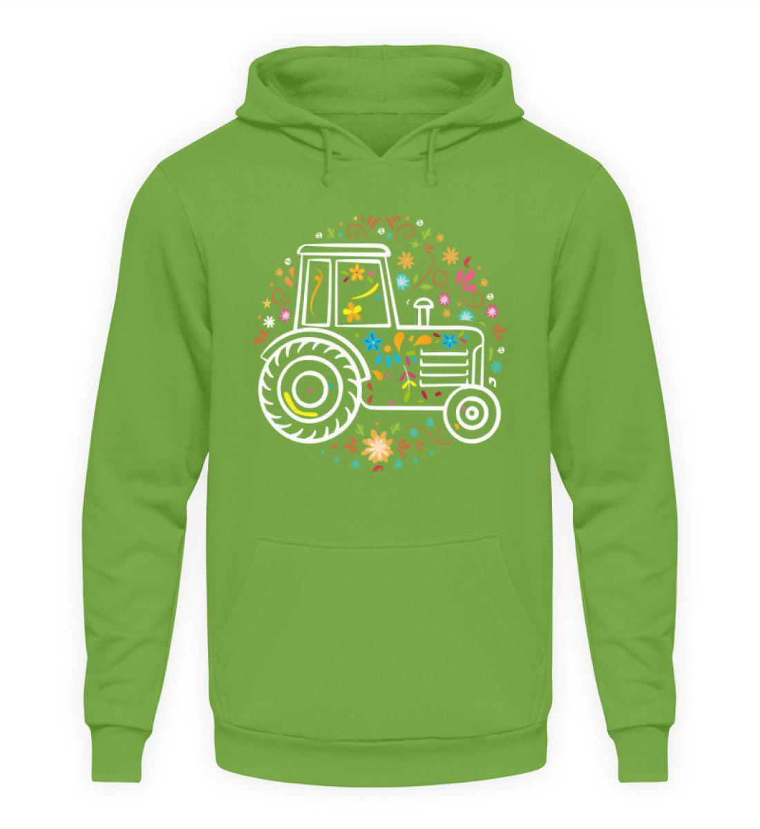 Traktor Colorful · Unisex Kapuzenpullover Hoodie-Unisex Hoodie-LimeGreen-S-Agrarstarz