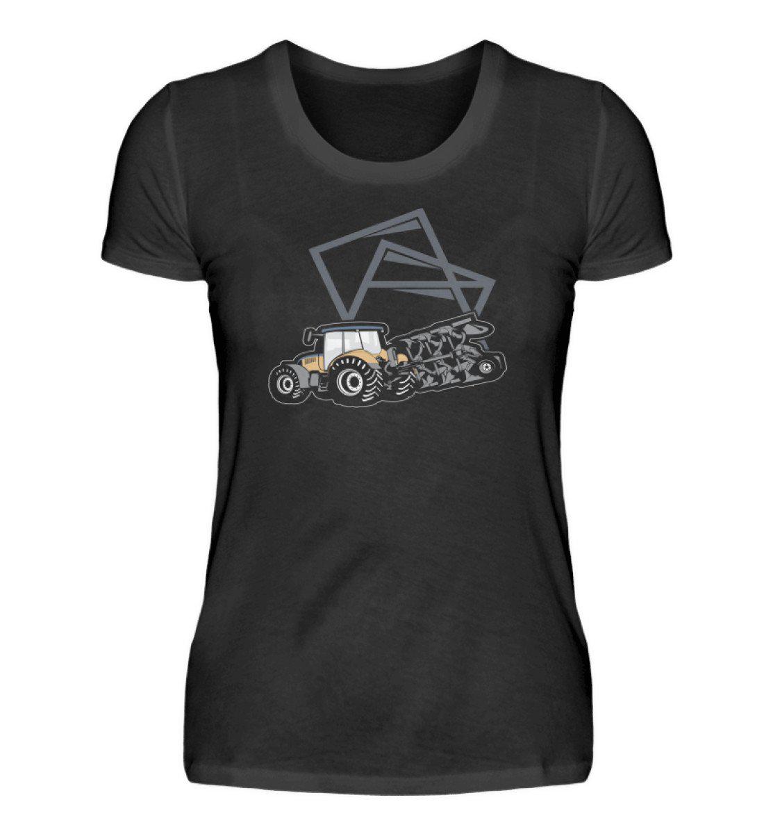 Traktor · Damen T-Shirt-Damen Basic T-Shirt-Black-S-Agrarstarz