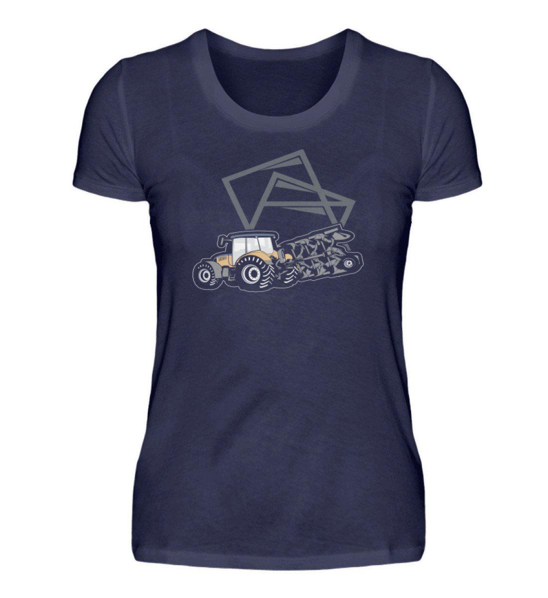 Traktor · Damen T-Shirt-Damen Basic T-Shirt-Navy-S-Agrarstarz