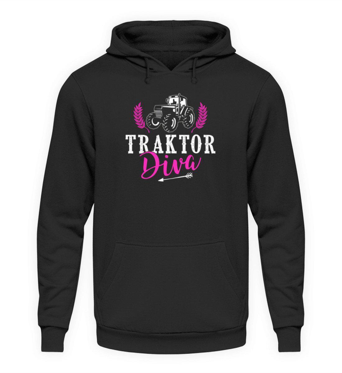 Traktor Diva · Unisex Kapuzenpullover Hoodie-Unisex Hoodie-Jet Black-L-Agrarstarz