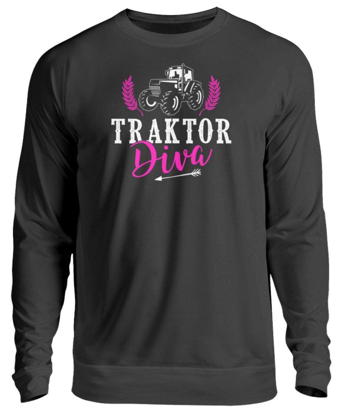 Traktor Diva · Unisex Sweatshirt Pullover-Unisex Sweatshirt-Jet Black-S-Agrarstarz