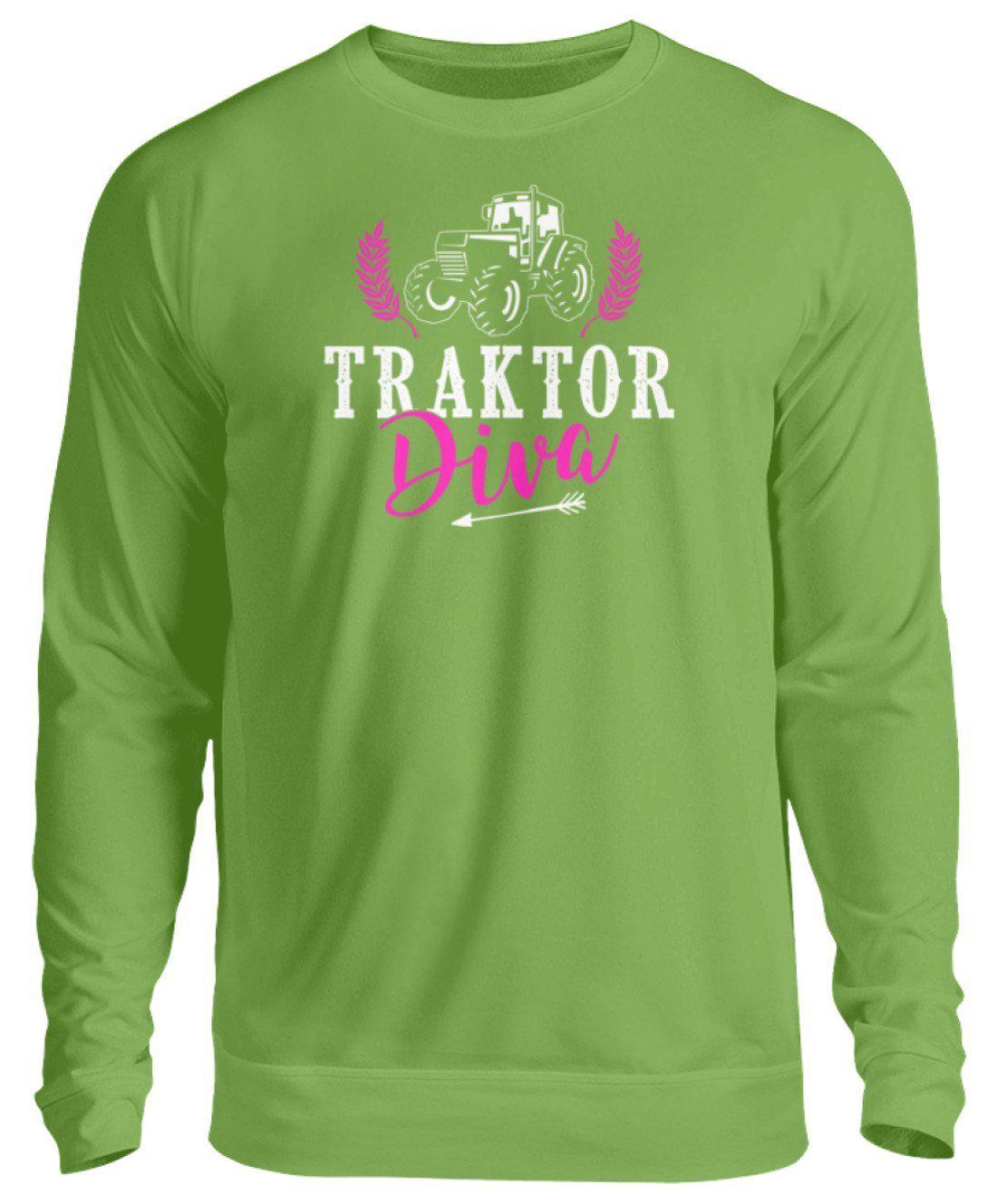 Traktor Diva · Unisex Sweatshirt Pullover-Unisex Sweatshirt-LimeGreen-S-Agrarstarz