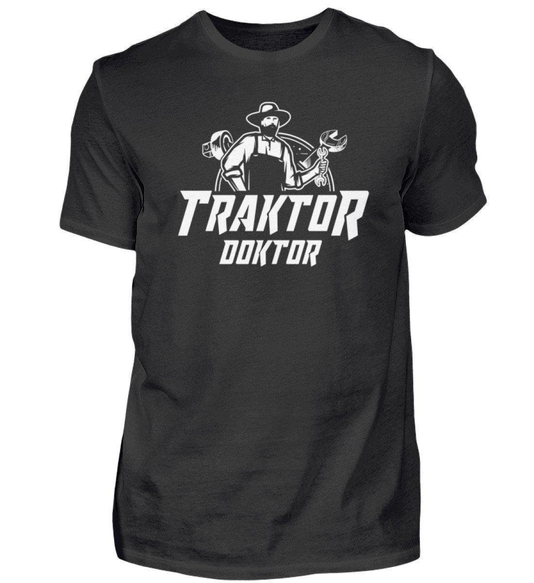 Traktor Doktor · Herren T-Shirt-Herren Basic T-Shirt-Black-S-Agrarstarz