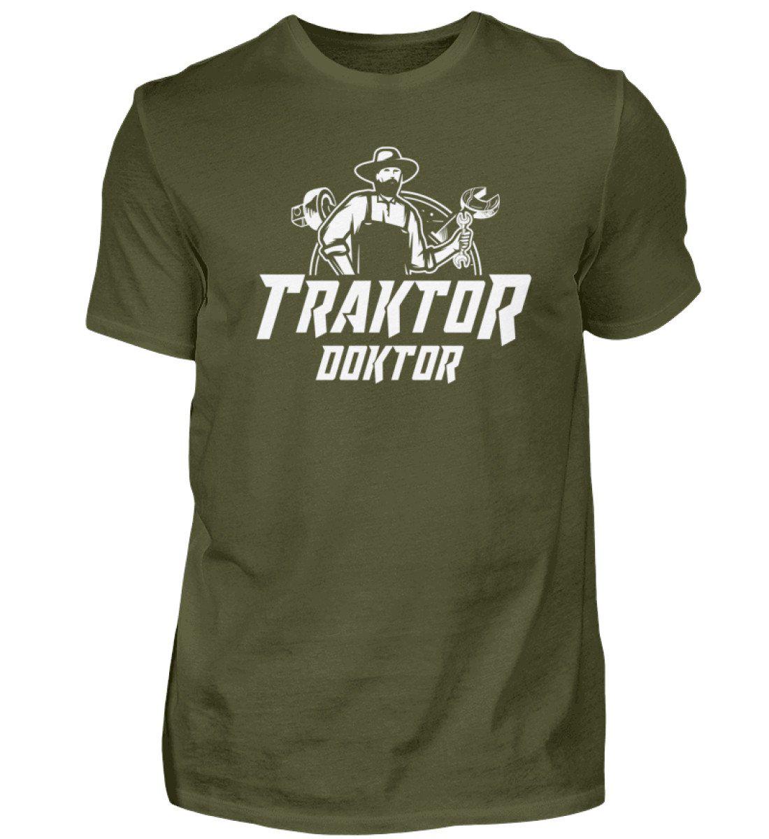 Traktor Doktor · Herren T-Shirt-Herren Basic T-Shirt-Urban Khaki-S-Agrarstarz
