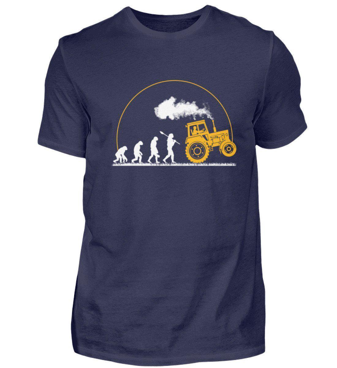 Traktor Evolution Gelb · Herren T-Shirt-Herren Basic T-Shirt-Navy-S-Agrarstarz