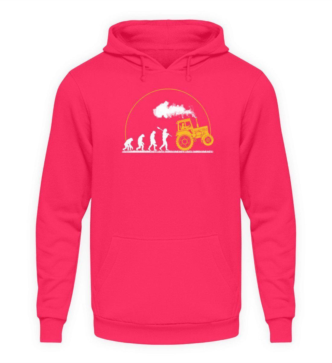 Traktor Evolution Gelb · Unisex Kapuzenpullover Hoodie-Unisex Hoodie-Hot Pink-L-Agrarstarz