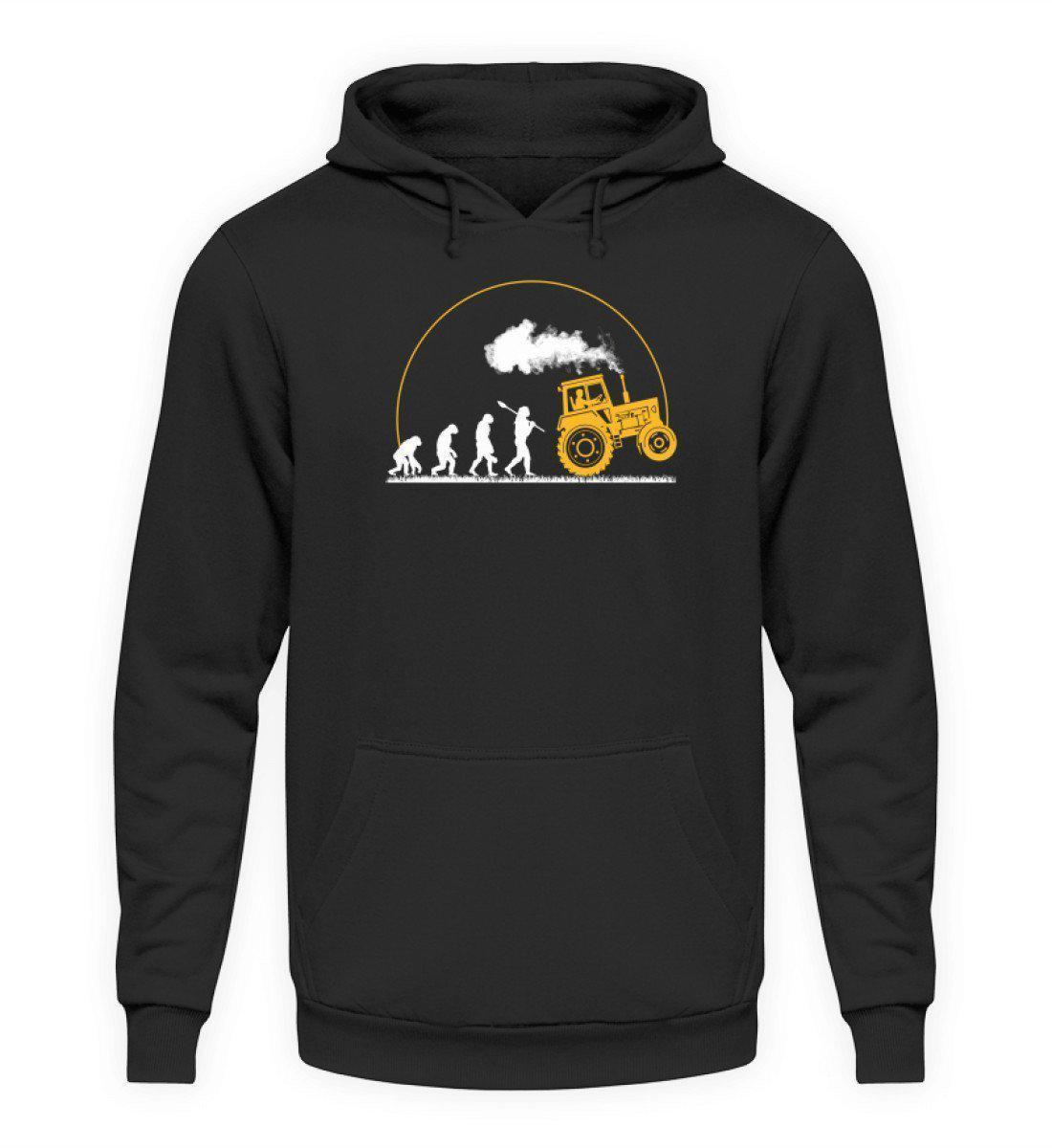 Traktor Evolution Gelb · Unisex Kapuzenpullover Hoodie-Unisex Hoodie-Jet Black-L-Agrarstarz