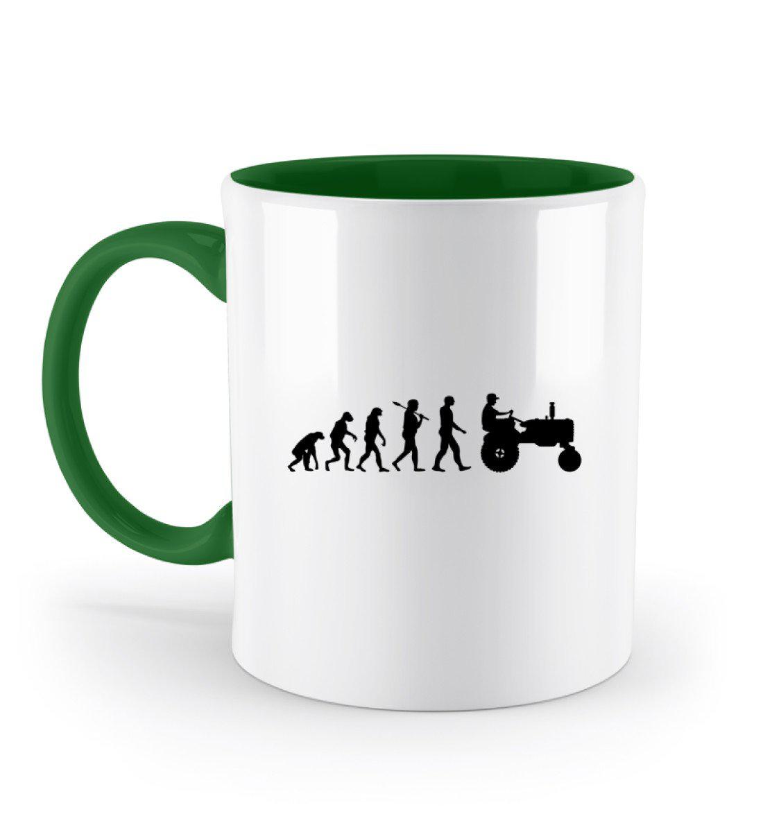 Traktor Evolution · Keramik Tasse zweifarbig-Keramik Tasse Zweifarbig-Irish Green-330ml-Agrarstarz