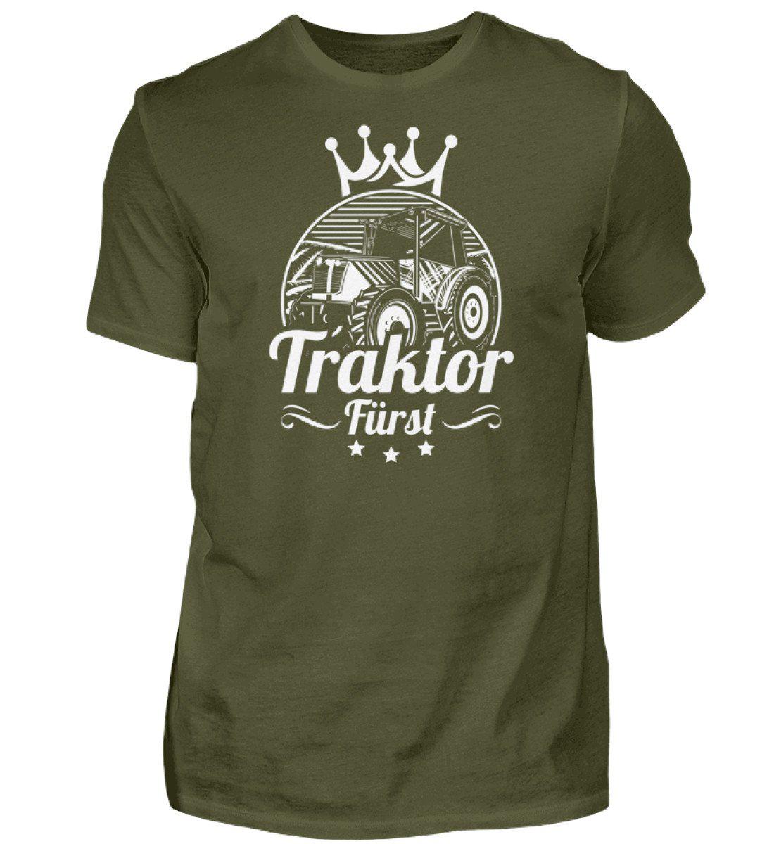 Traktor Fürst · Herren T-Shirt-Herren Basic T-Shirt-Urban Khaki-S-Agrarstarz