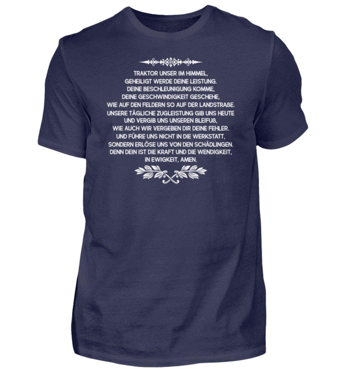 Traktor Gebet · Herren T-Shirt-Herren Basic T-Shirt-Navy-S-Agrarstarz