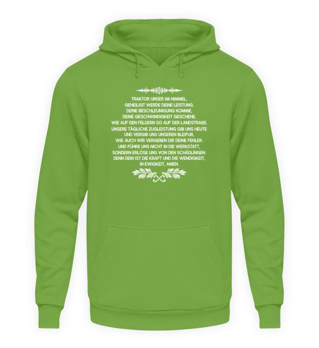 Traktor Gebet · Unisex Kapuzenpullover Hoodie-Unisex Hoodie-LimeGreen-L-Agrarstarz
