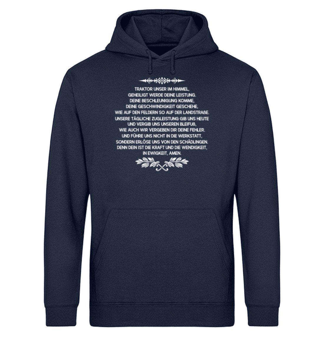 Traktor Gebet · Unisex Organic Hoodie-Drummer Hoodie ST/ST-French Navy-XS-Agrarstarz