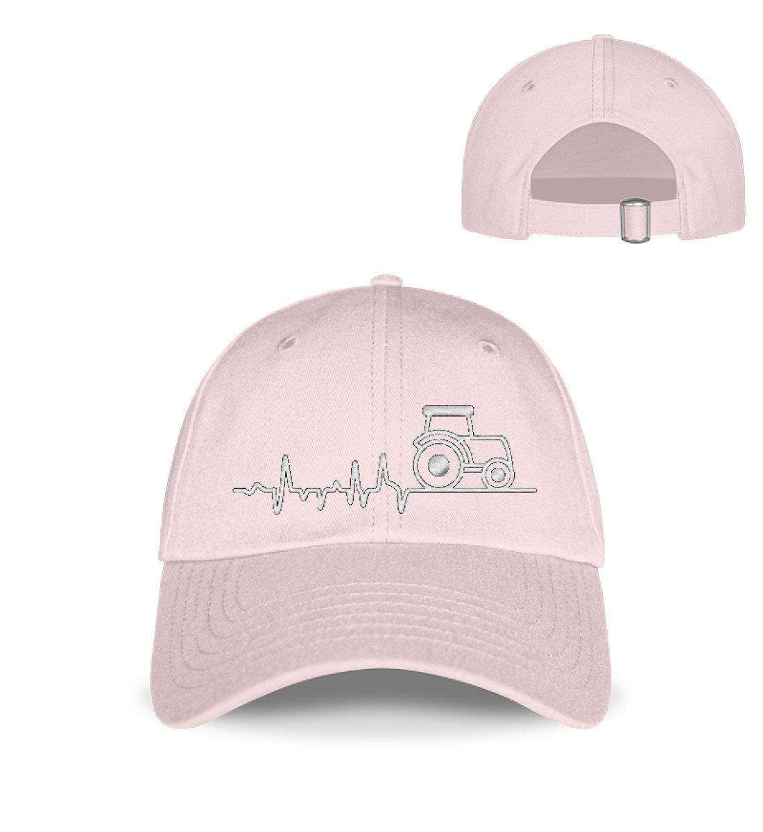 Traktor Heartbeat · Kappe-Baseball Cap mit Stick-Pastel Pink-Einheitsgröße-Agrarstarz