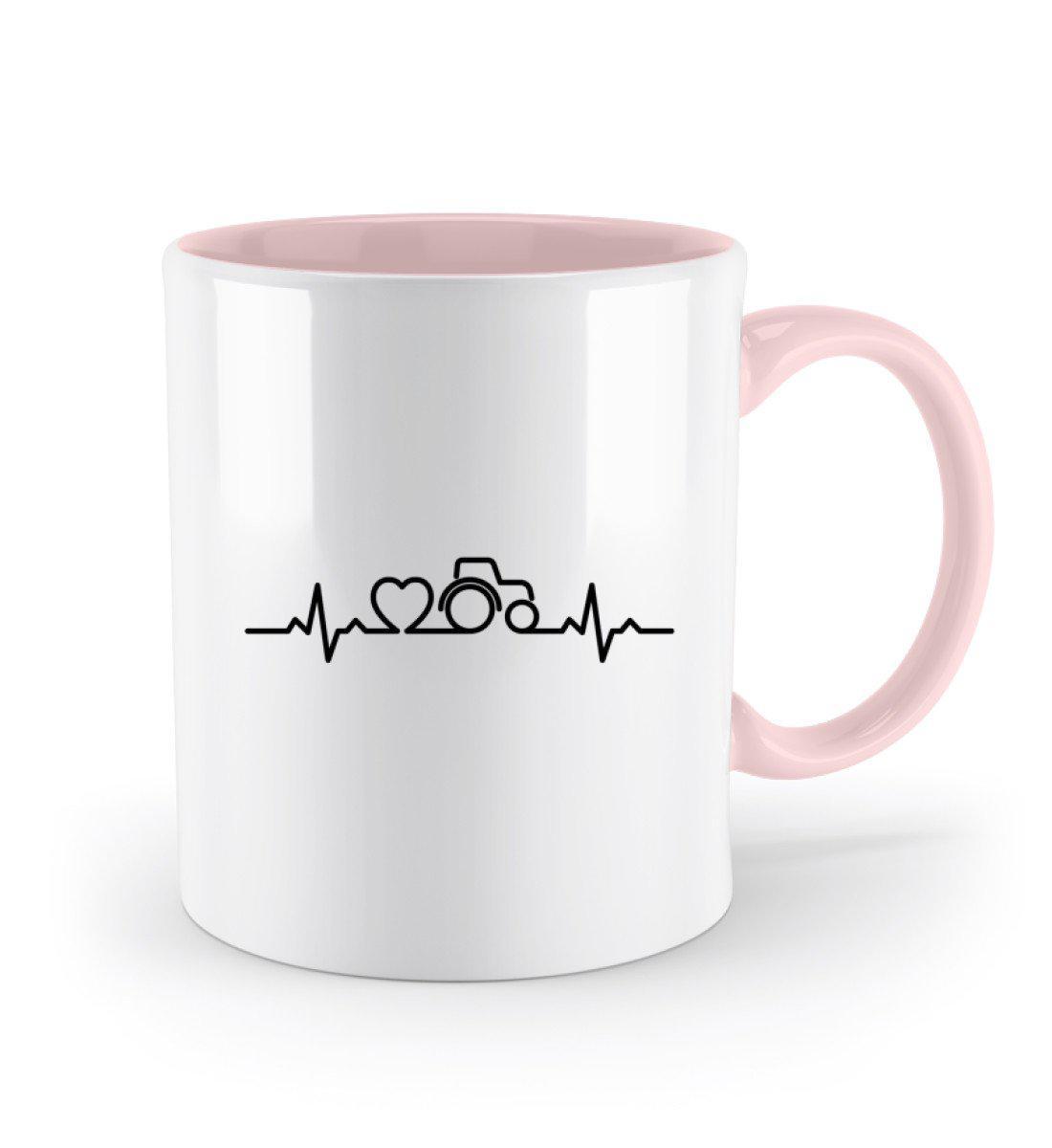 Traktor Heartbeat · Keramik Tasse zweifarbig-Keramik Tasse Zweifarbig-Agrarstarz