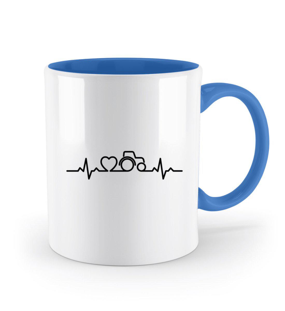 Traktor Heartbeat · Keramik Tasse zweifarbig-Keramik Tasse Zweifarbig-Agrarstarz