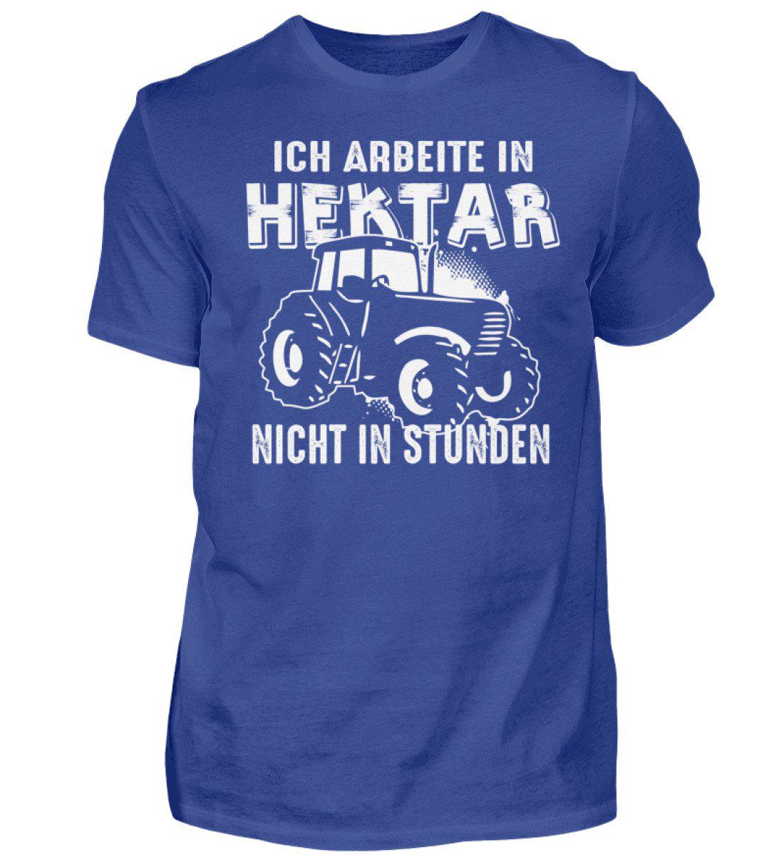 Traktor Hektar Stunden · Herren T-Shirt-Herren Basic T-Shirt-Royal Blue-S-Agrarstarz