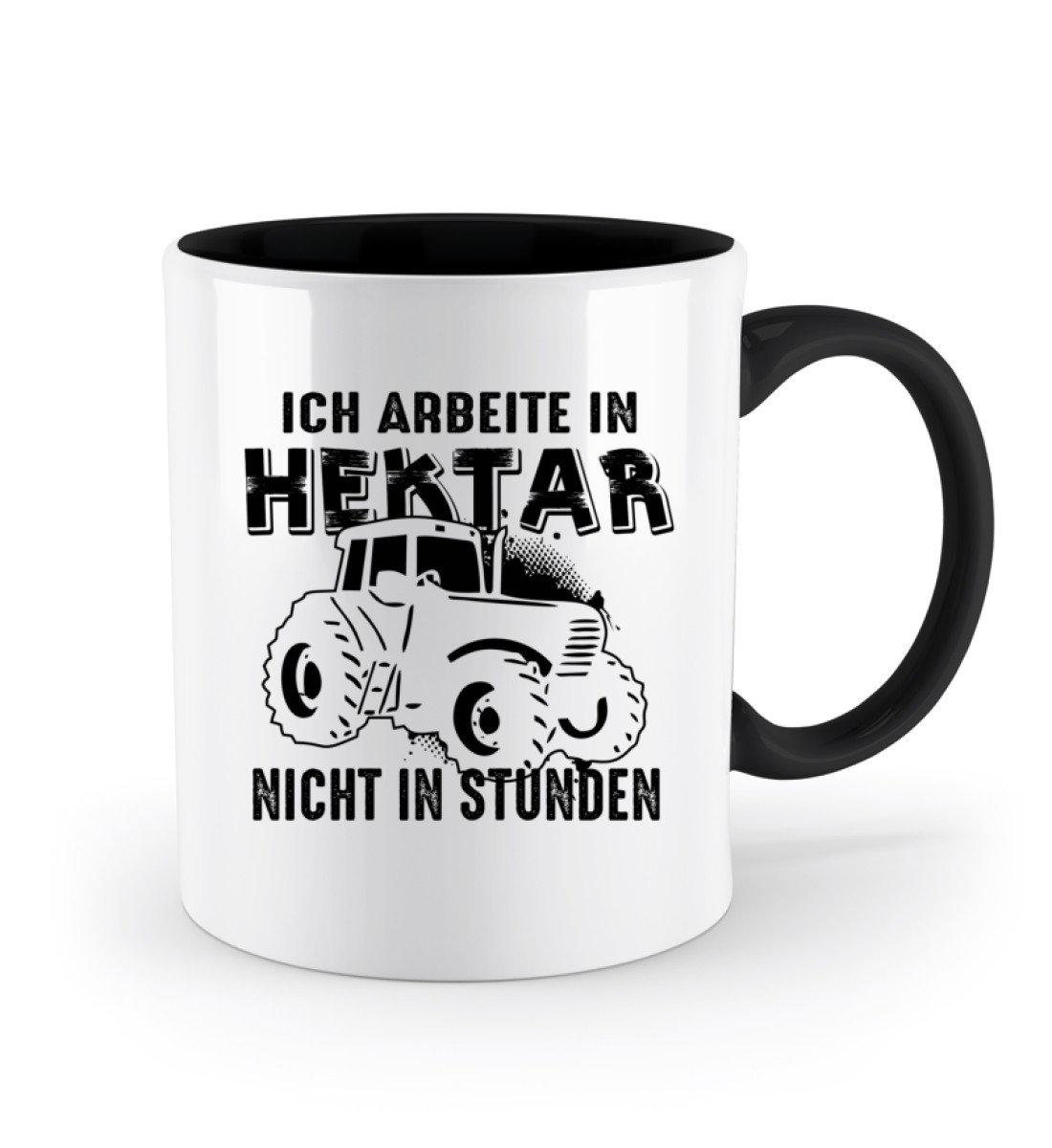 Traktor Hektar Stunden · Keramik Tasse zweifarbig-Keramik Tasse Zweifarbig-Agrarstarz