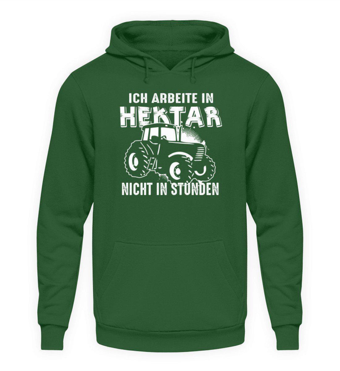 Traktor Hektar Stunden · Unisex Kapuzenpullover Hoodie-Unisex Hoodie-Bottle Green-L-Agrarstarz