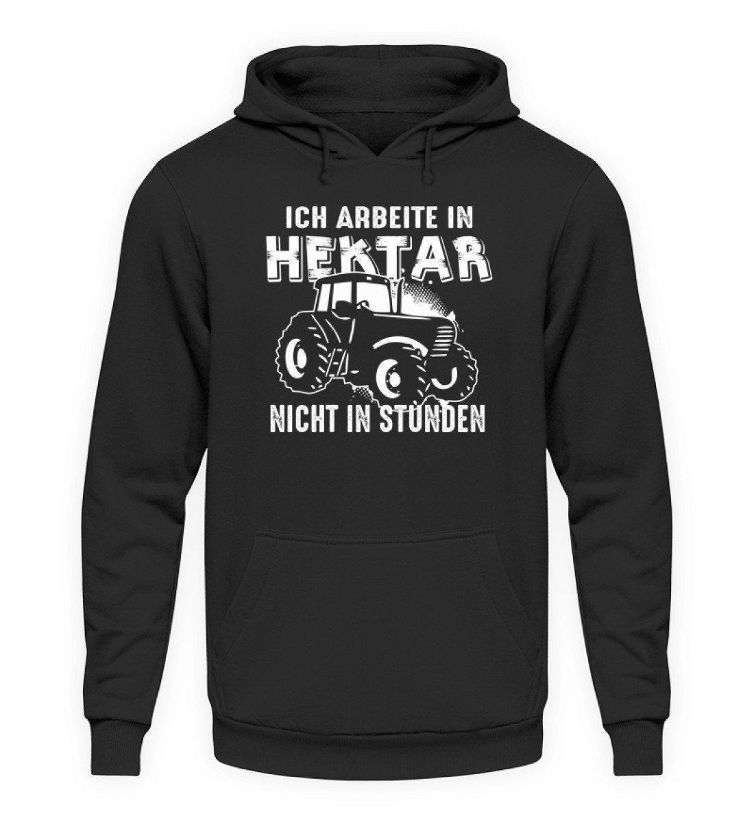 Traktor Hektar Stunden · Unisex Kapuzenpullover Hoodie-Unisex Hoodie-Jet Black-L-Agrarstarz