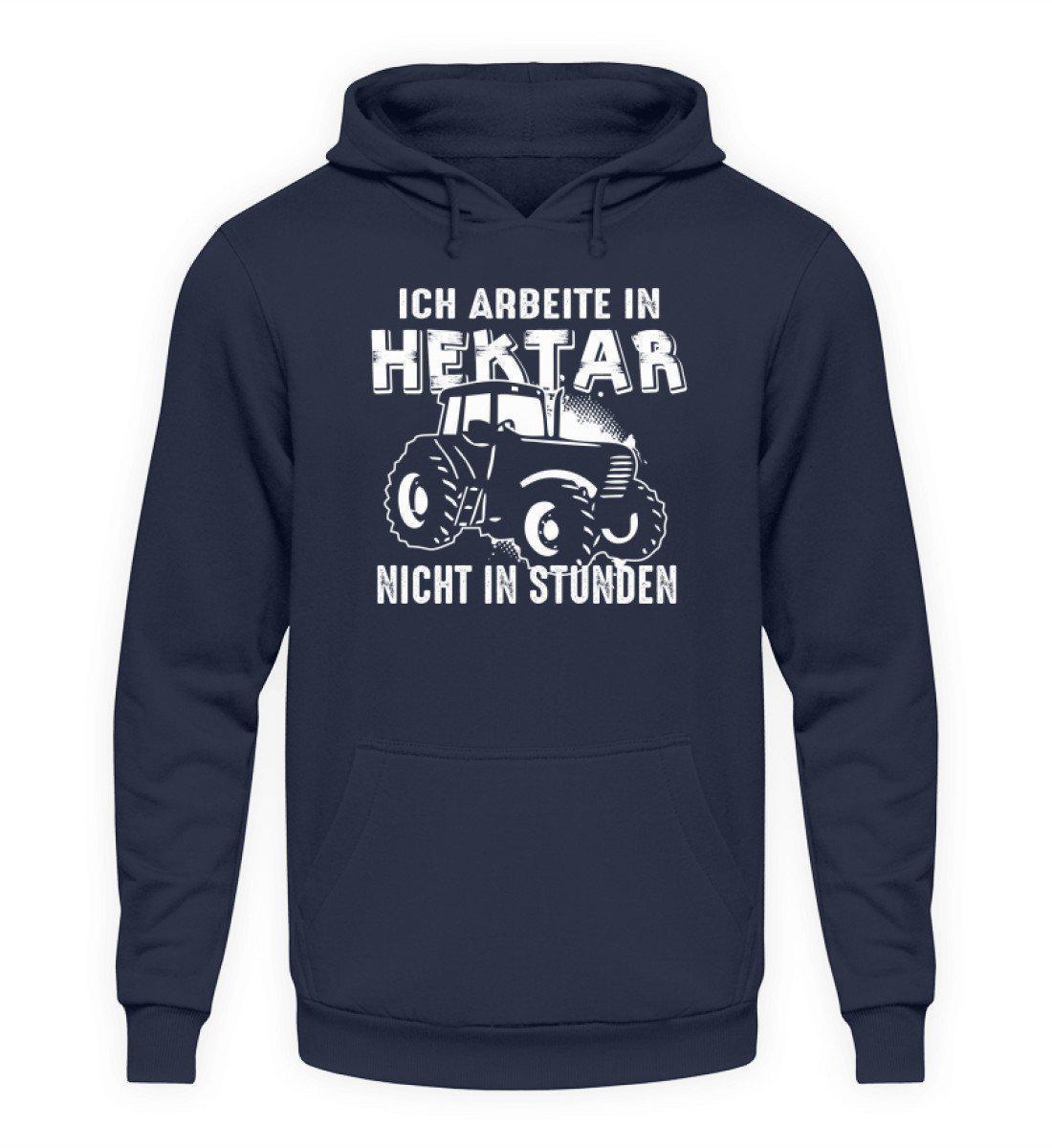 Traktor Hektar Stunden · Unisex Kapuzenpullover Hoodie-Unisex Hoodie-Oxford Navy-L-Agrarstarz