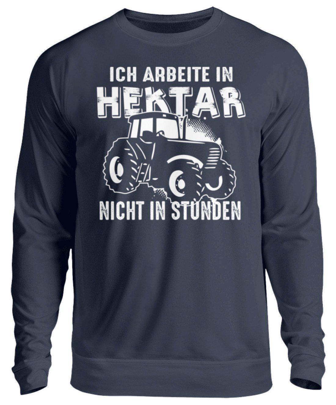 Traktor Hektar Stunden · Unisex Sweatshirt Pullover-Unisex Sweatshirt-Oxford Navy-S-Agrarstarz