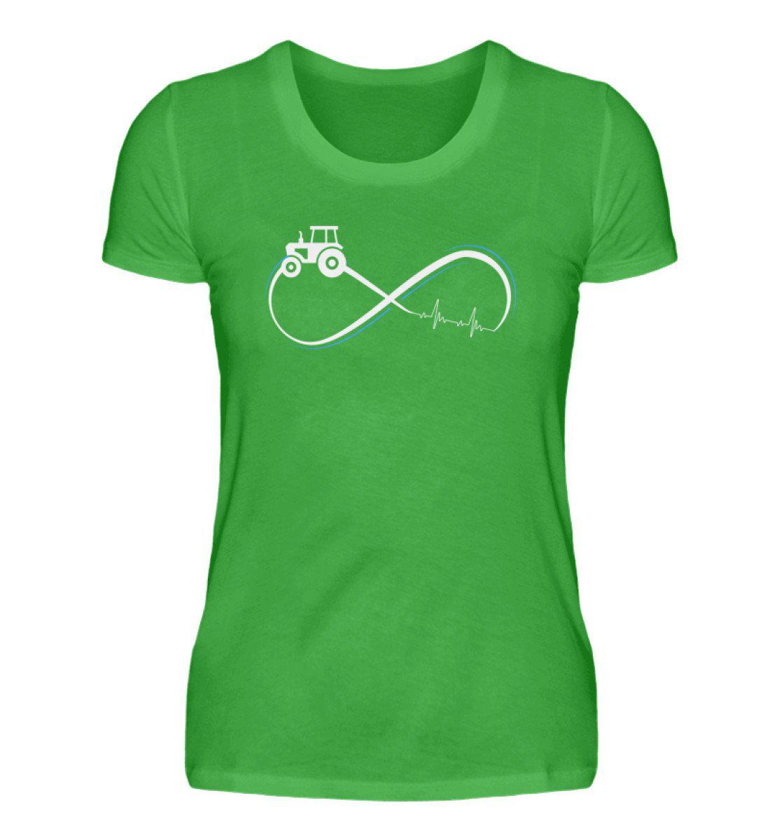 Traktor Infinity Simple · Damen T-Shirt-Damen Basic T-Shirt-Green Apple-S-Agrarstarz
