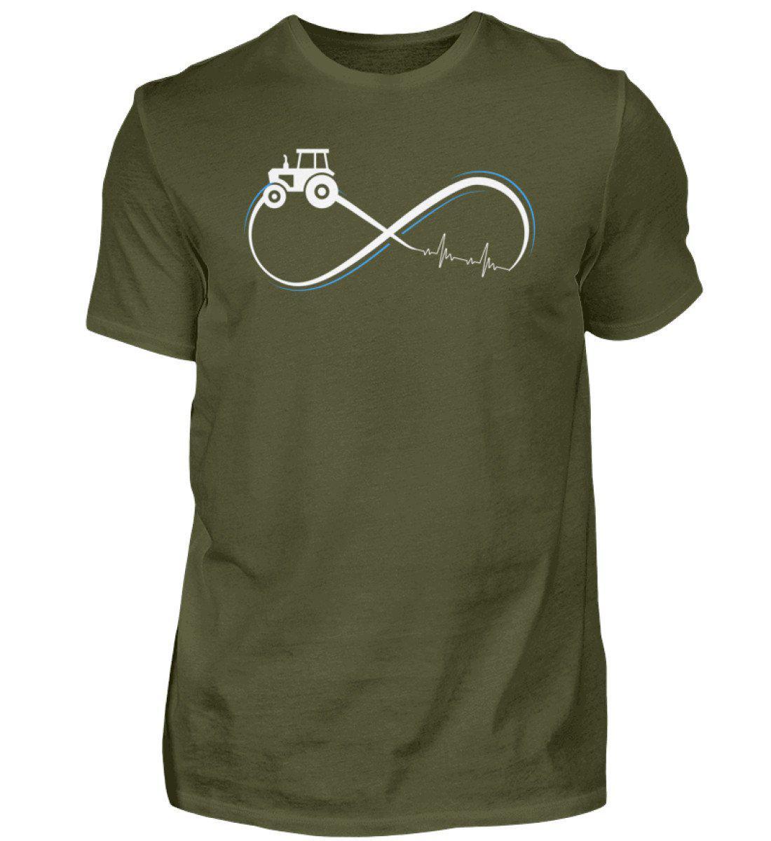Traktor Infinity Simple · Herren T-Shirt-Herren Basic T-Shirt-Urban Khaki-S-Agrarstarz