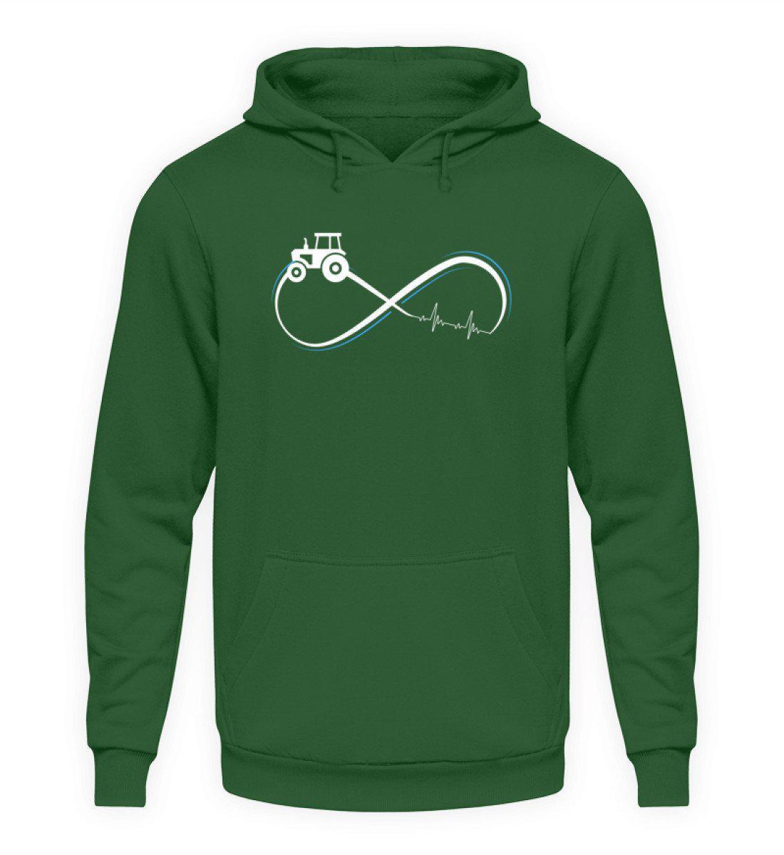 Traktor Infinity Simple · Unisex Kapuzenpullover Hoodie-Unisex Hoodie-Bottle Green-L-Agrarstarz