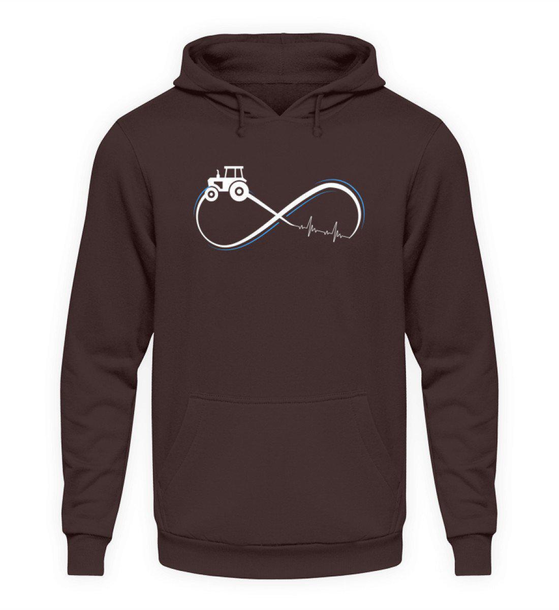 Traktor Infinity Simple · Unisex Kapuzenpullover Hoodie-Unisex Hoodie-Hot Chocolate-L-Agrarstarz