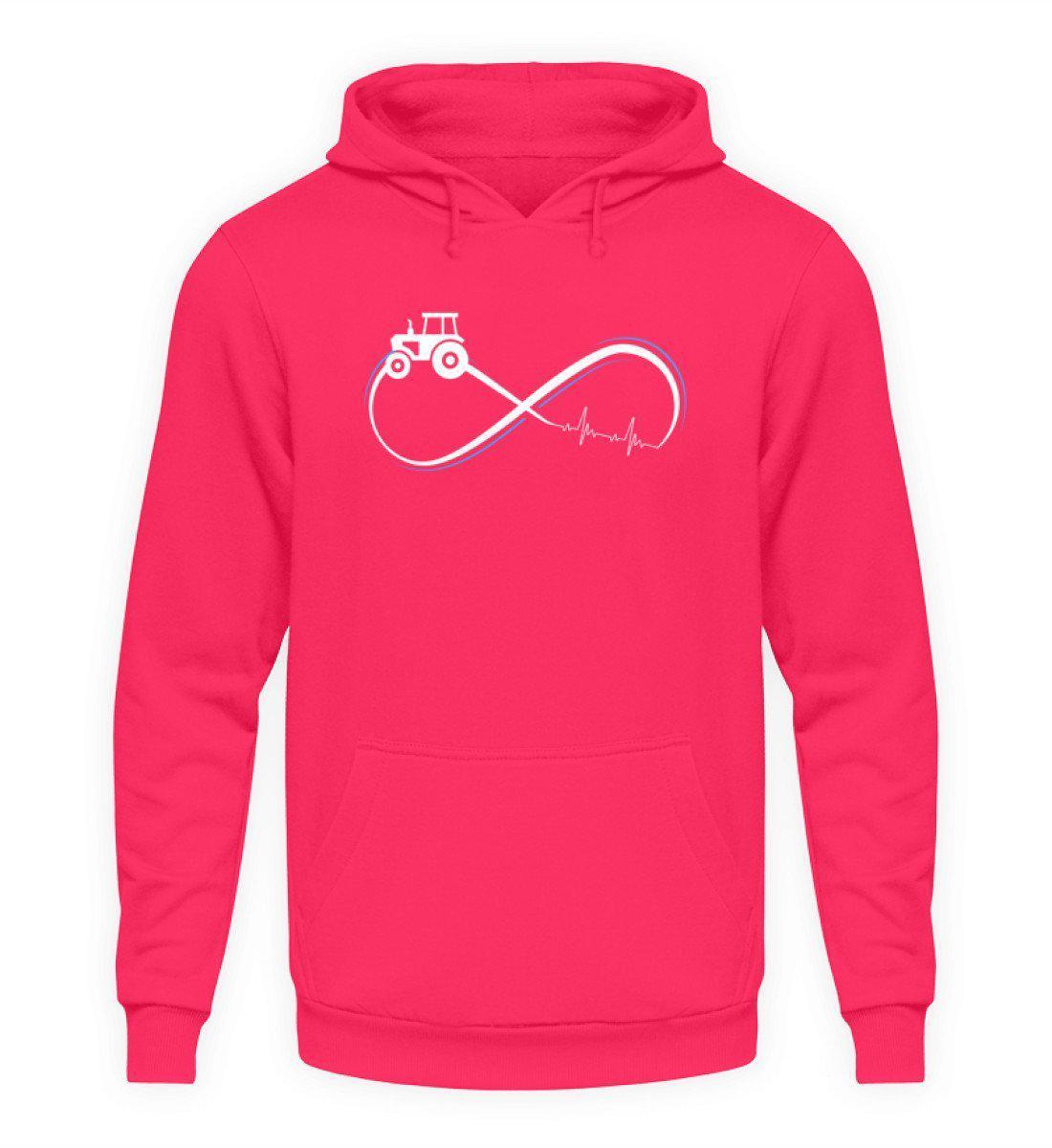 Traktor Infinity Simple · Unisex Kapuzenpullover Hoodie-Unisex Hoodie-Hot Pink-L-Agrarstarz