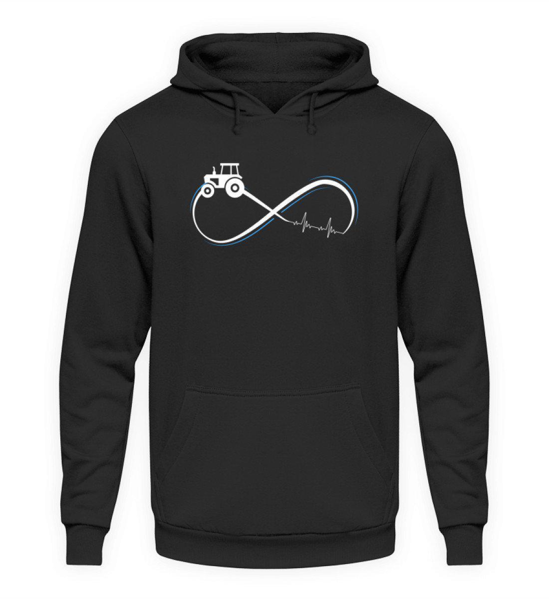 Traktor Infinity Simple · Unisex Kapuzenpullover Hoodie-Unisex Hoodie-Jet Black-L-Agrarstarz