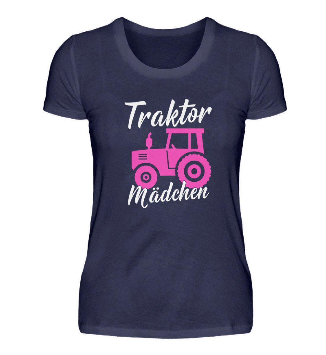 Traktor Mädchen · Damen T-Shirt-Damen Basic T-Shirt-Navy-S-Agrarstarz