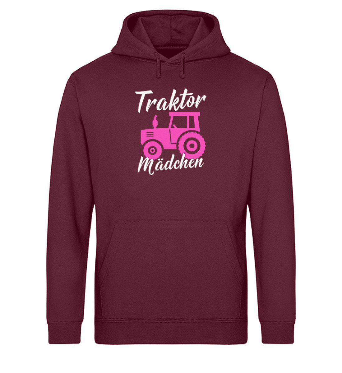 Traktor Mädchen · Unisex Organic Hoodie-Drummer Hoodie ST/ST-Burgundy-XS-Agrarstarz