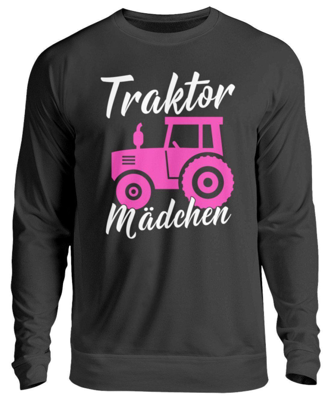 Traktor Mädchen · Unisex Sweatshirt Pullover-Unisex Sweatshirt-Jet Black-S-Agrarstarz
