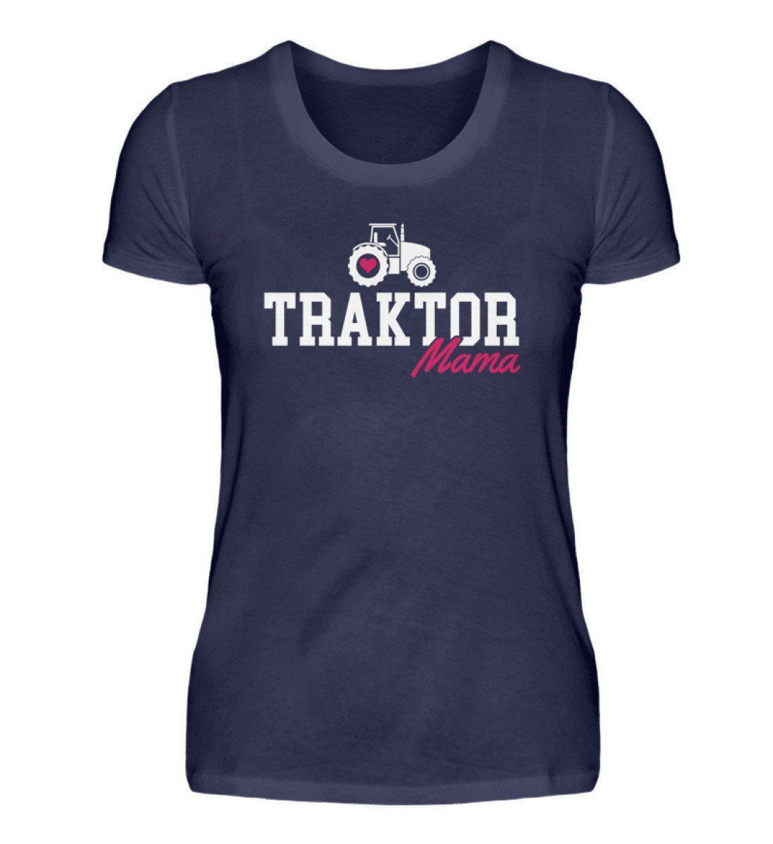 Traktor Mama · Damen T-Shirt-Damen Basic T-Shirt-Navy-S-Agrarstarz
