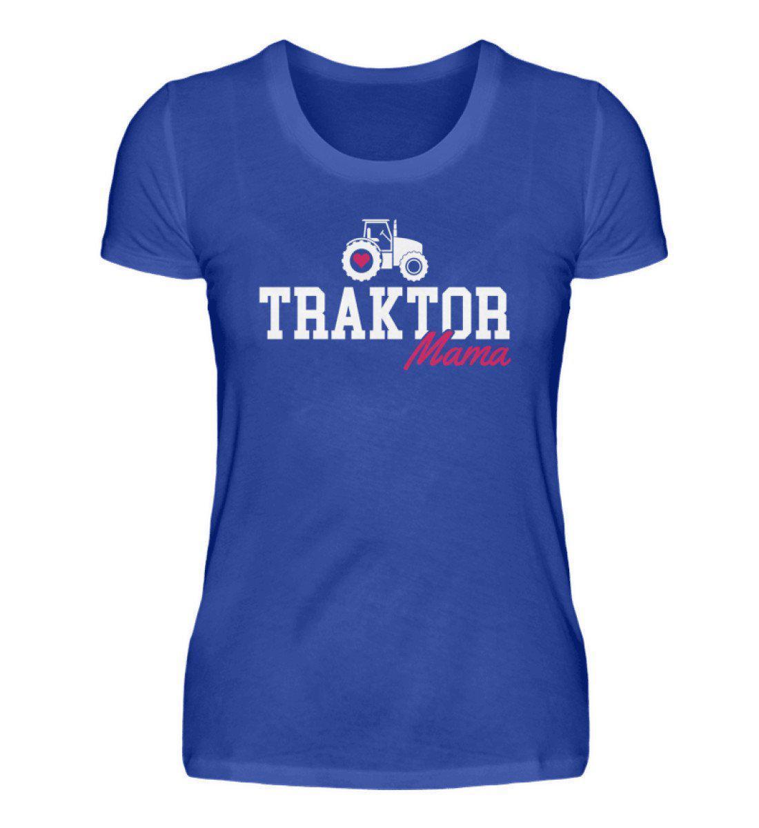 Traktor Mama · Damen T-Shirt-Damen Basic T-Shirt-Neon Blue-S-Agrarstarz