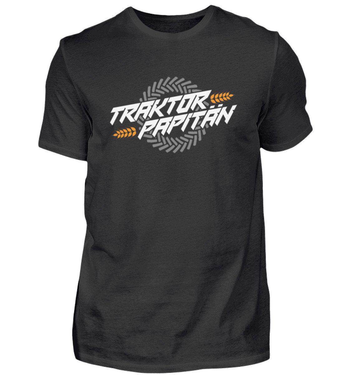 Traktor Papitän · Herren T-Shirt-Herren Basic T-Shirt-Black-S-Agrarstarz