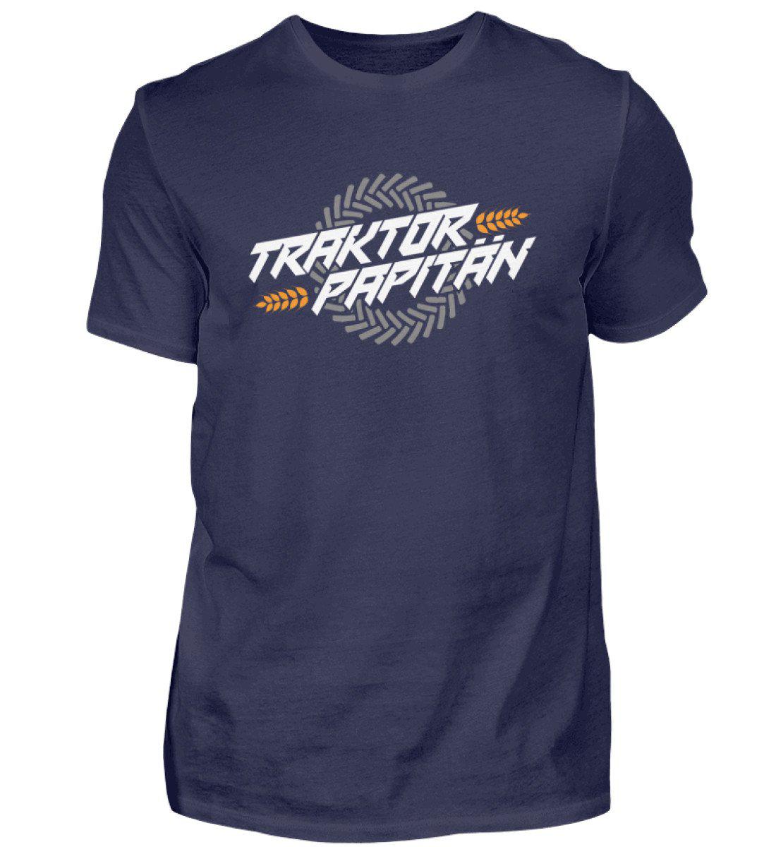 Traktor Papitän · Herren T-Shirt-Herren Basic T-Shirt-Navy-S-Agrarstarz