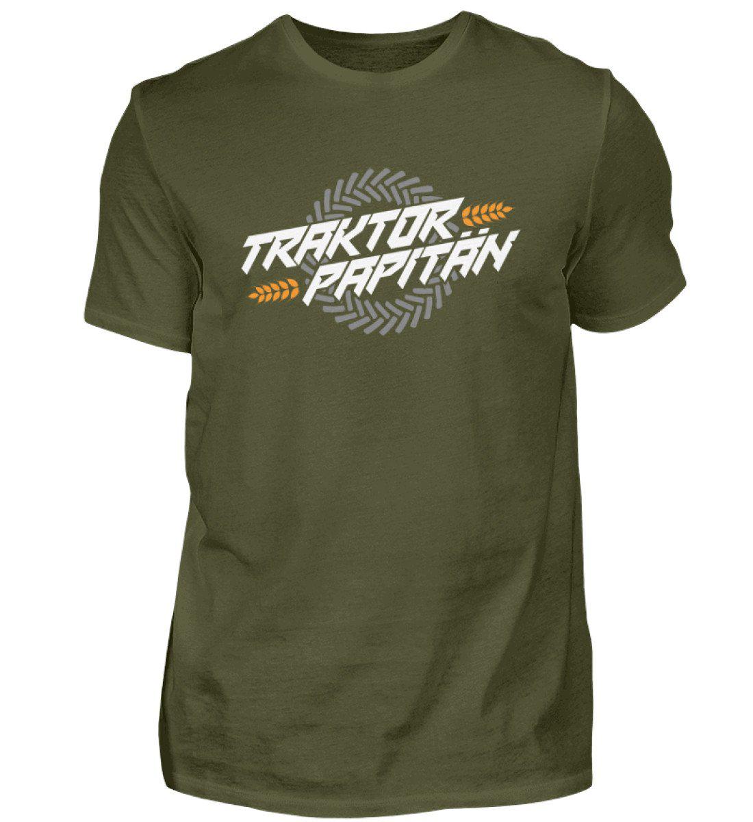 Traktor Papitän · Herren T-Shirt-Herren Basic T-Shirt-Urban Khaki-S-Agrarstarz