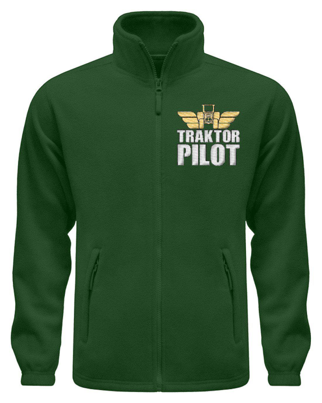 Traktor Pilot · Fleece Jacke mit Stick-Fleece Jacke mit Stick-Dark Green-S-Agrarstarz