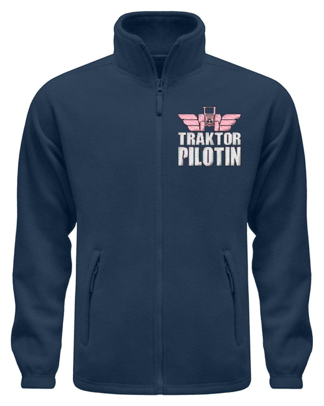 Traktor Pilotin · Fleece Jacke mit Stick-Fleece Jacke mit Stick-Navy-S-Agrarstarz