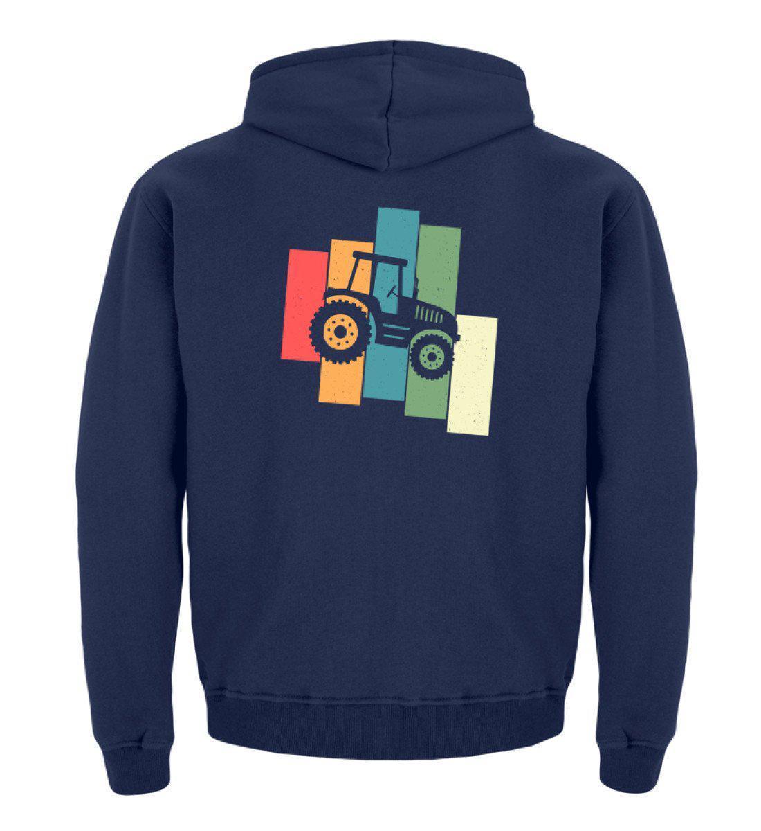 Traktor Retro 2 · Kinder Kapuzenpullover Hoodie-Kinder Hoodie-New French Navy-12/14 (152/164)-Agrarstarz