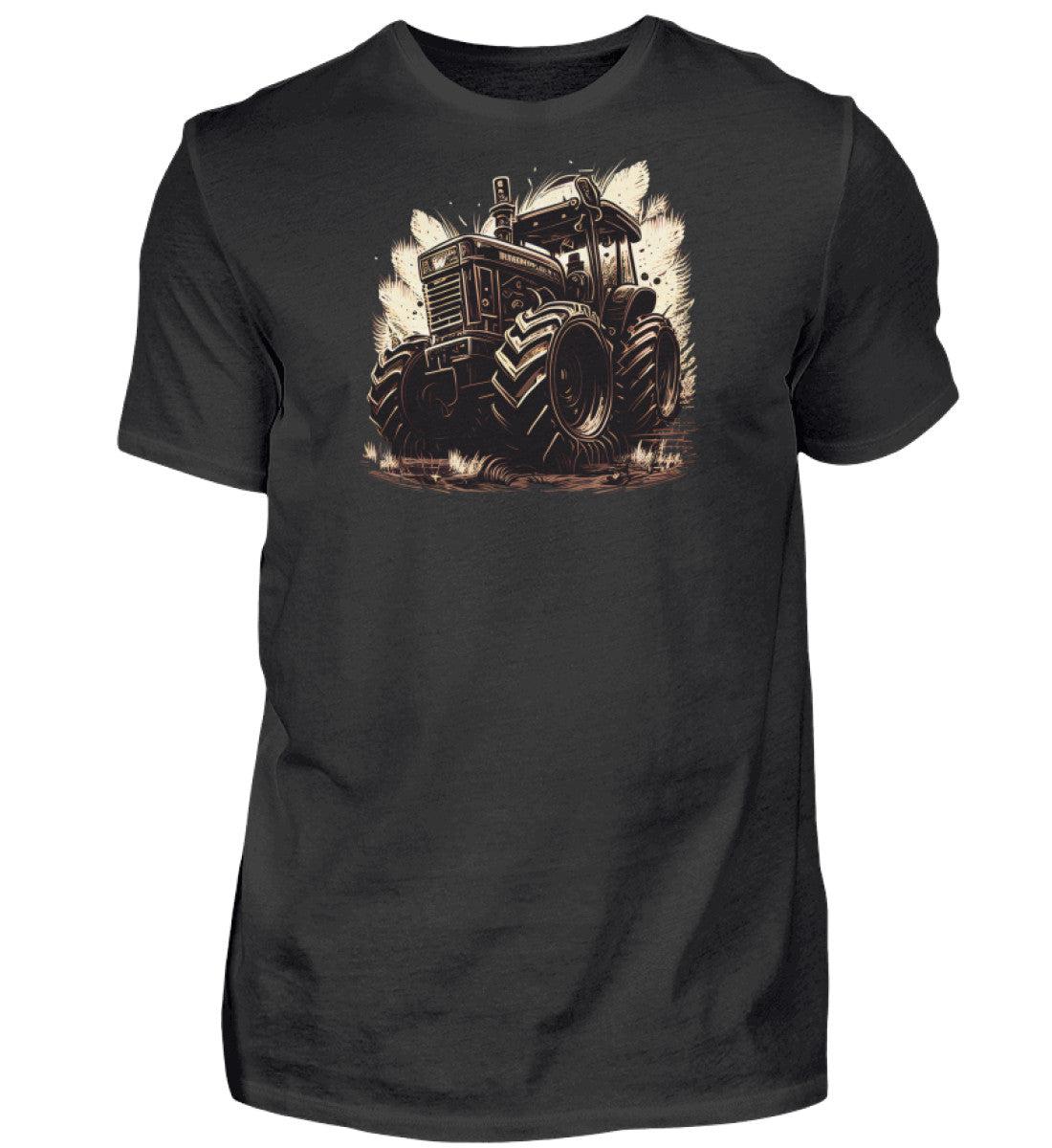 Traktor Retro · Herren T-Shirt-Herren Basic T-Shirt-Black-XS-Agrarstarz
