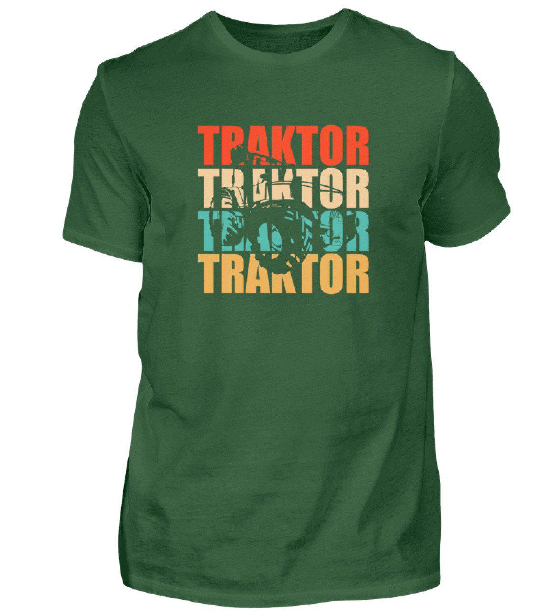 Traktor Retro · Herren T-Shirt-Herren Basic T-Shirt-Bottle Green-S-Agrarstarz